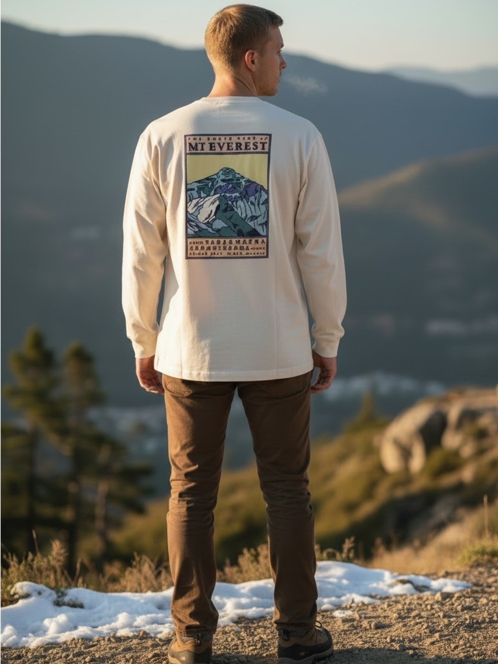 Vintage 90’s The North Face Mt. Everest Long Sleeve T Shirt Size Medium!